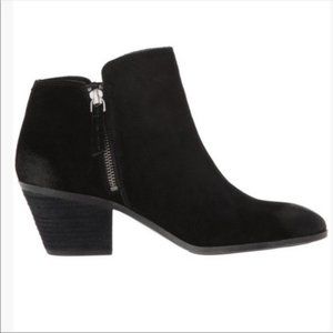 NWOB Frye Judy Black Suede Leather Booties Double Zip Ankle Boot Size 10